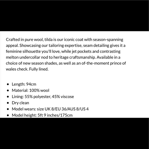 Hobbs London Tilda Wool Coat - Picture 5 of 7